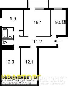 Sell 3-room apartment. Киев, Симиренко — photo 3