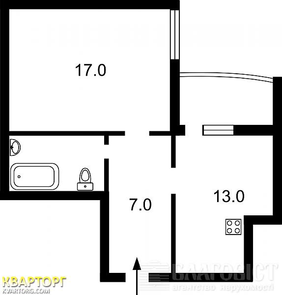 Sell 1-room apartment. Киев,  Шумского — photo 2