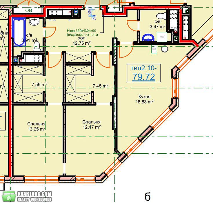 Sell 2-room apartment. Киев,  Рыбалко — photo 3