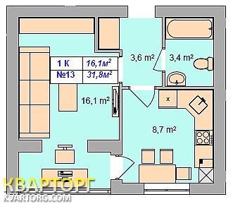 Sell 1-room apartment. Киев, Большая Окружная — photo 10