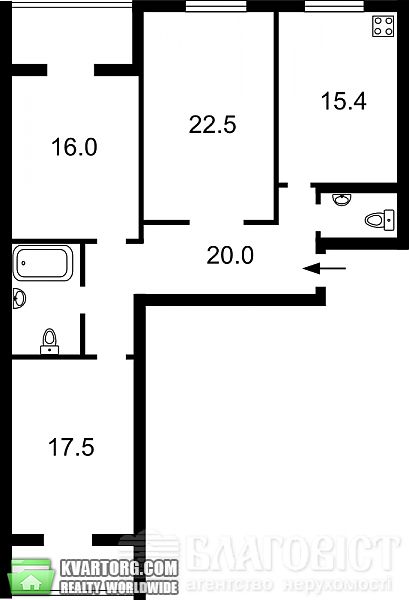 Sell 3-room apartment. Киев, Эрнста — photo 1