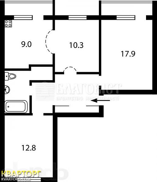 Sell 3-room apartment. Киев,  Срибнокильская — photo 6