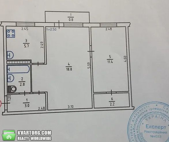 Sell 2-room apartment. Киев,  Комарова — photo 6