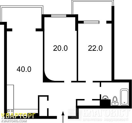 Sell 3-room apartment. Киев, 40-летия Октября просп — photo 2