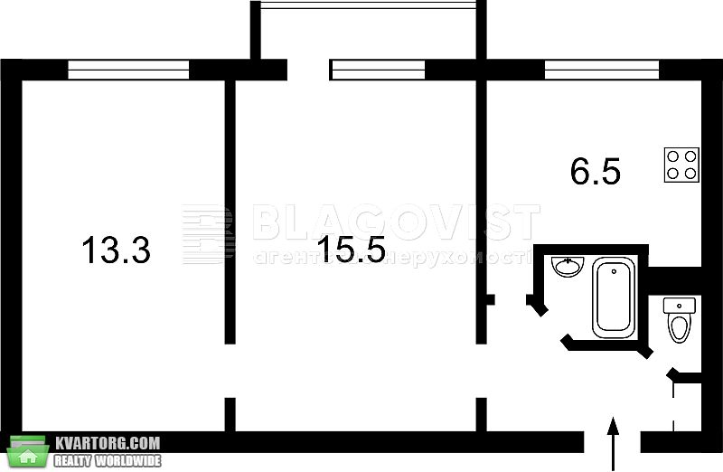 Rent out 2-room apartment. Киев,  Леси Украинки бул — photo 3