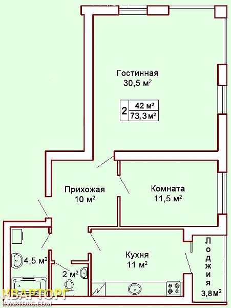 продам 2-комнатную квартиру. Киевская обл.,   Пушкинская - фото 2
