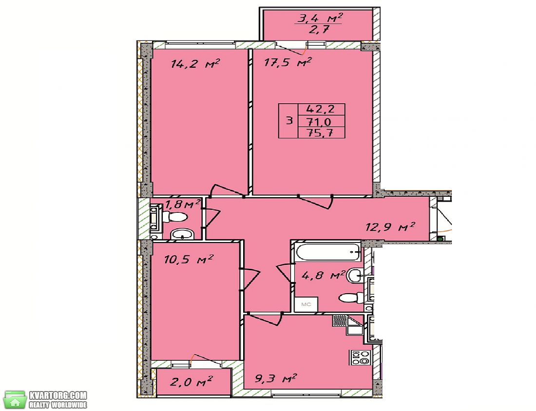 Sell 2-room apartment. Одесса,  Щорса — photo 6