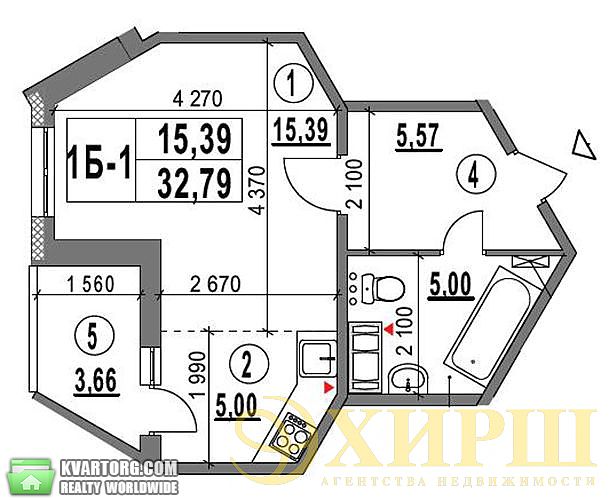 Sell 1-room apartment. Киев,  Глушкова пр — photo 1