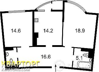 Sell 2-room apartment. Киев,  Днепровская наб — photo 3