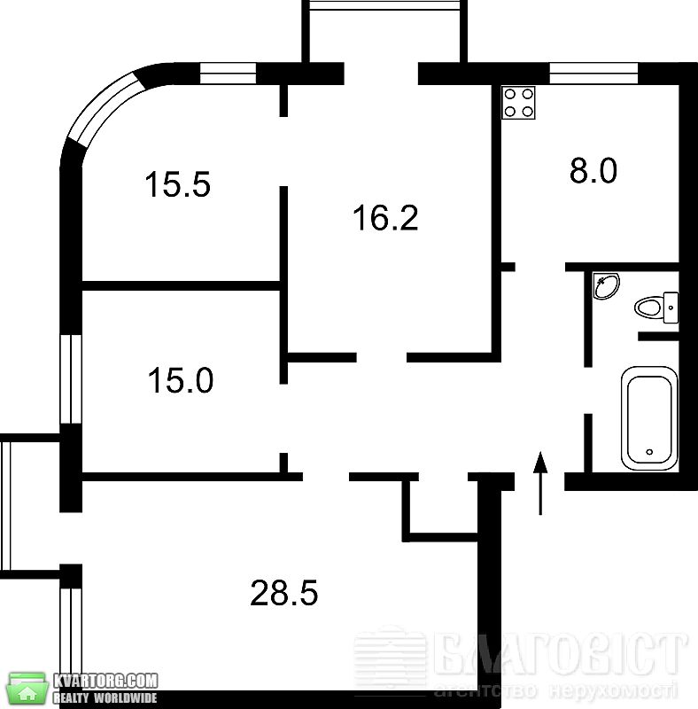 Sell 4-room apartment. Киев,  Саксаганского — photo 4
