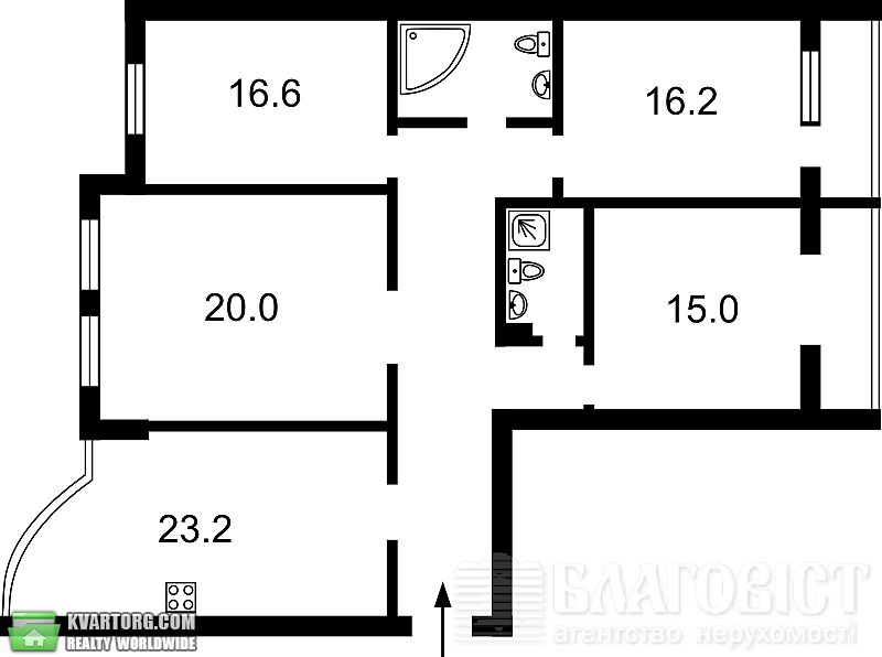 Sell 4-room apartment. Киев,  Кудрявская — photo 2