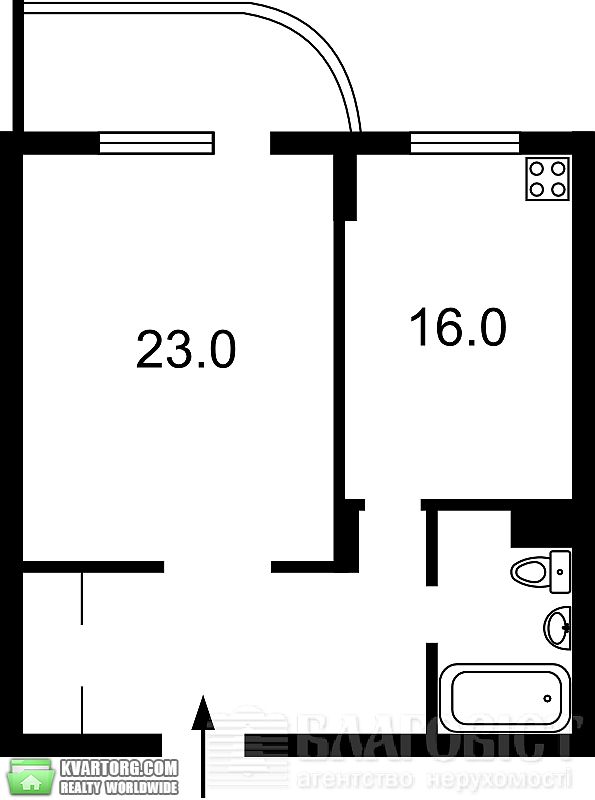 Sell 1-room apartment. Киев,  Драгомирова — photo 6