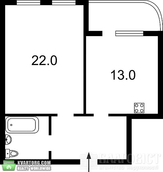 Sell 1-room apartment. Киев, Ахматовой — photo 9