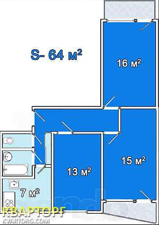 Sell 3-room apartment. Харьков, Северная Салтовка — photo 1