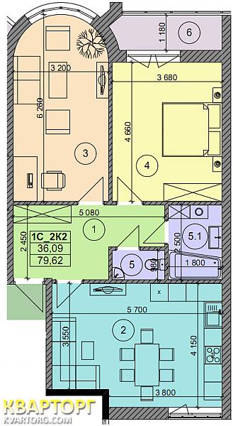 Sell 2-room apartment. Киев, Завальная — photo 1