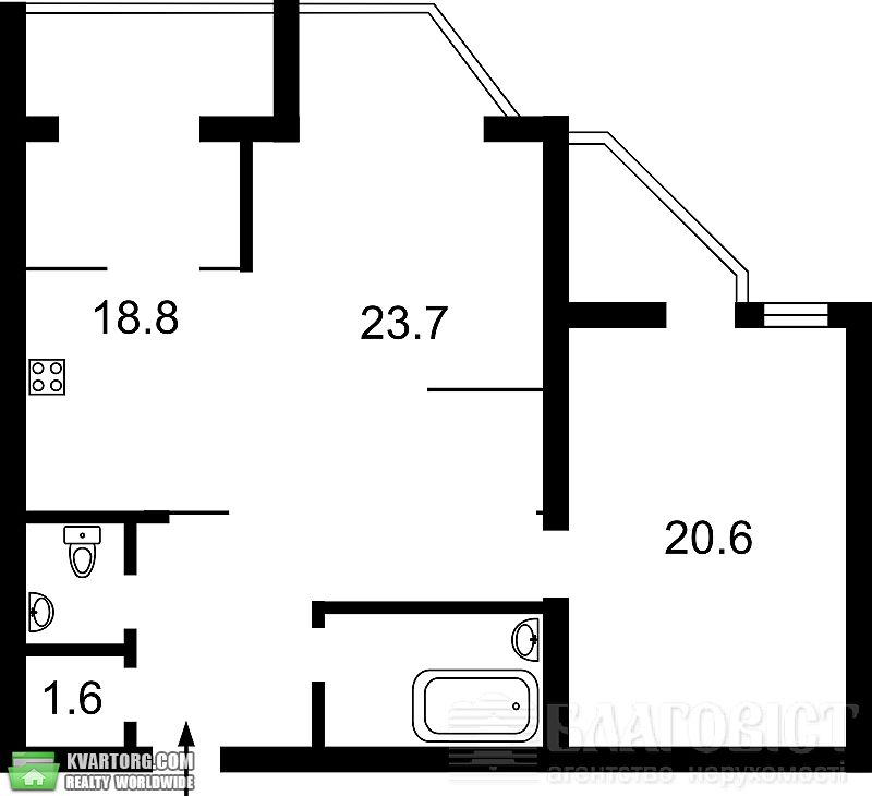 Sell 2-room apartment. Киев, Ломоносова — photo 7