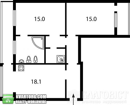 Sell 3-room apartment. Киев, Челябинская — photo 9