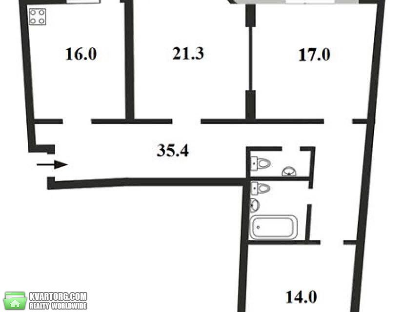 Sell 3-room apartment. Киев,  Днепровская наб — photo 8