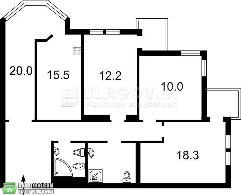 Rent out 4-room apartment. Киев,  Тимошенко — photo 3