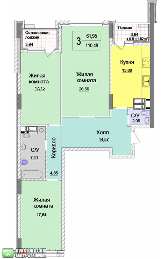 Sell 3-room apartment. Киев,  Драгомирова — photo 9