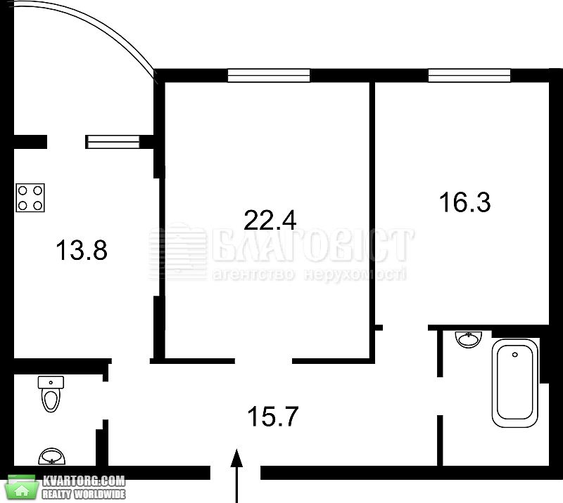 Rent out 2-room apartment. Киев,  Дмитриевская — photo 5