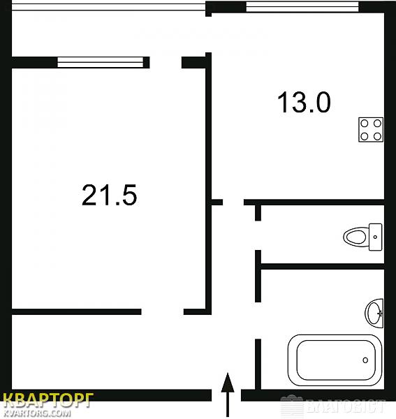 Sell 1-room apartment. Киев,  Срибнокильская — photo 2