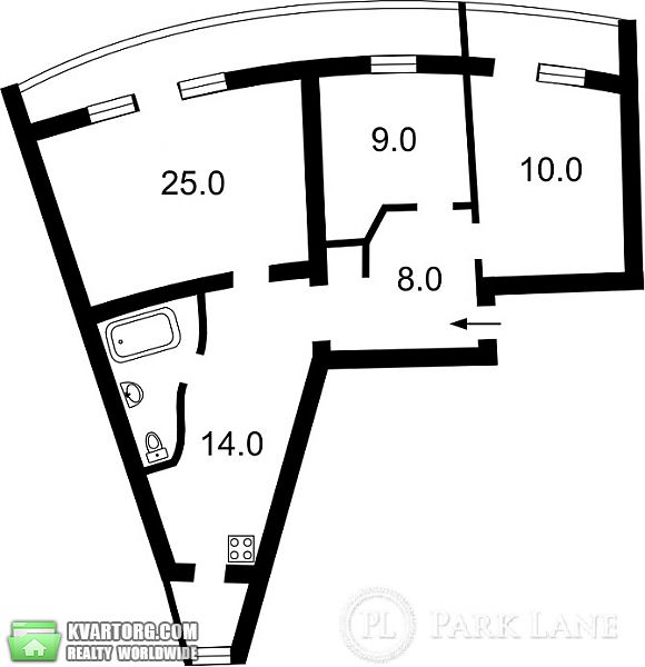 Sell 2-room apartment. Киев, Зоологическая — photo 2