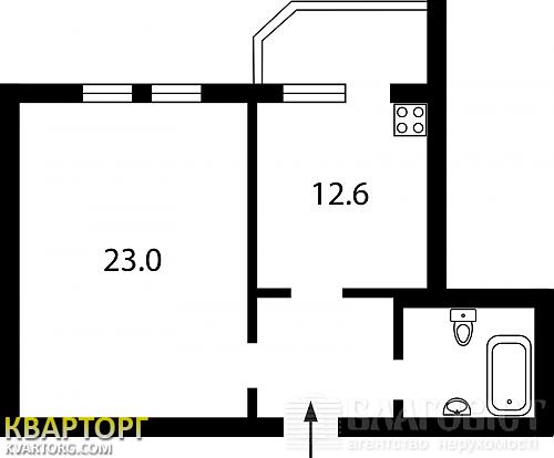 Sell 1-room apartment. Киев, Бажана — photo 4