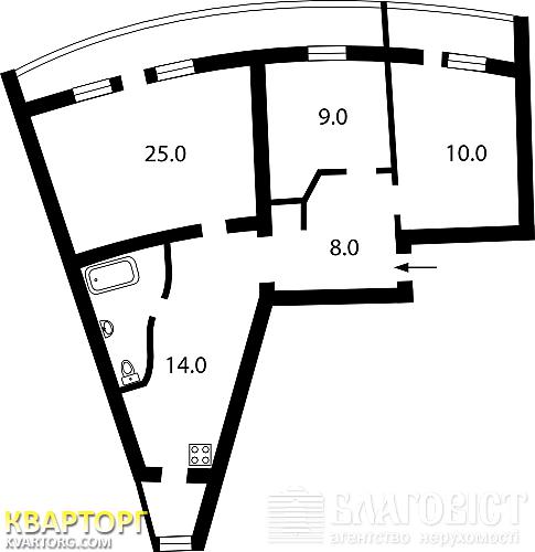 Sell 3-room apartment. Киев,  Дегтяревская — photo 2