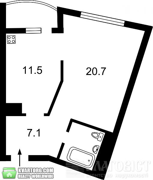 Sell 1-room apartment. Киев, Героев Сталинграда пр — photo 3