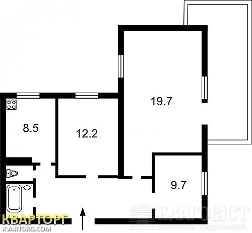 Sell 2-room apartment. Киев,  Воздухофлотский пр — photo 2