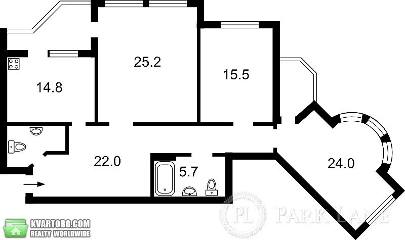 Sell 3-room apartment. Киев,  Расковой — photo 9