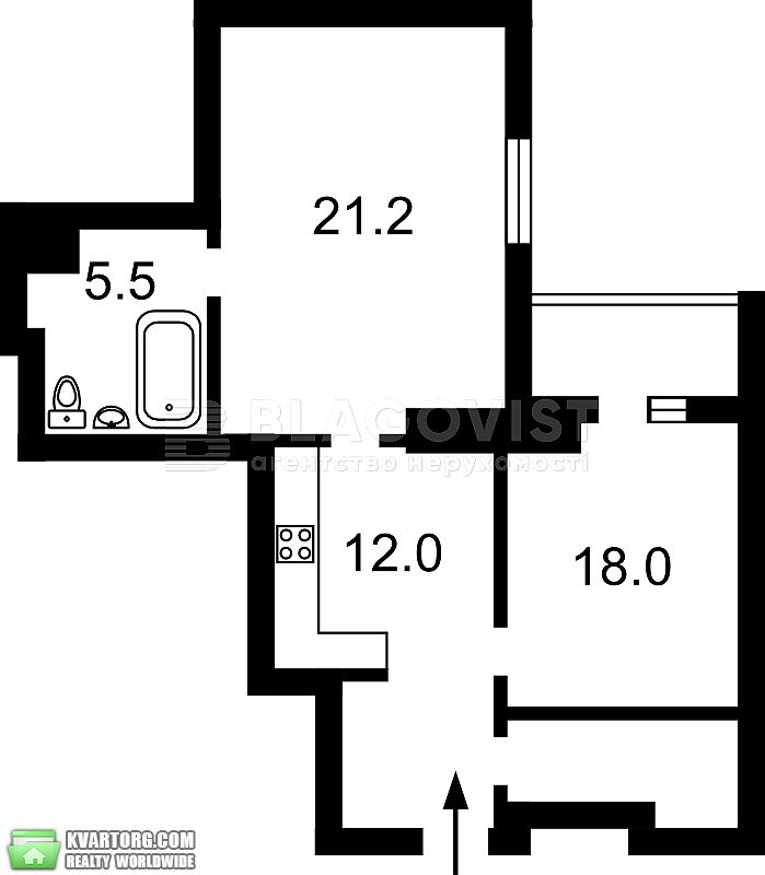 Sell 2-room apartment. Киев,  Кудри — photo 5