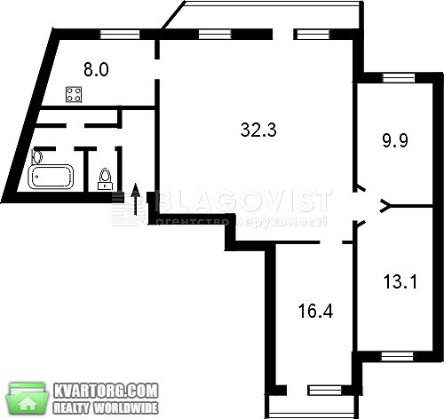 Rent out 3-room apartment. Киев,  Тимошенко — photo 2
