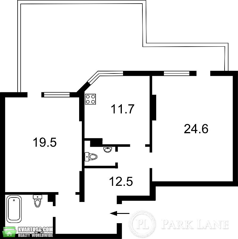 Sell 2-room apartment. Киев, Вільямса Академіка, 5 — photo 3