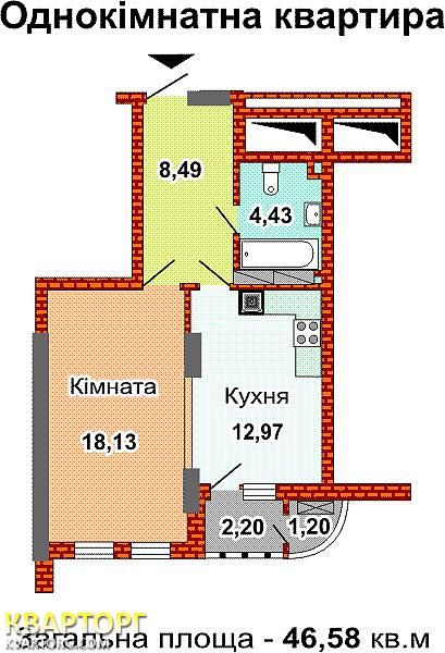 Sell 1-room apartment. Киев, пр. Воссоединения — photo 4
