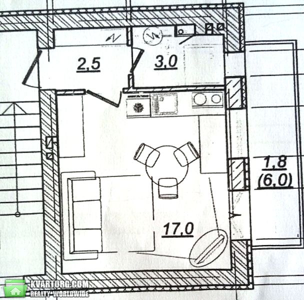 Sell 1-room apartment. Одесса, Средняя — photo 6