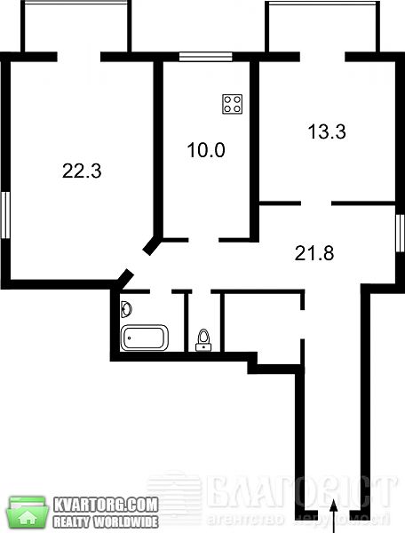 Sell 2-room apartment. Киев,  Саксаганского — photo 6