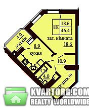 Sell 1-room apartment. Киев, Боголюбова — photo 6