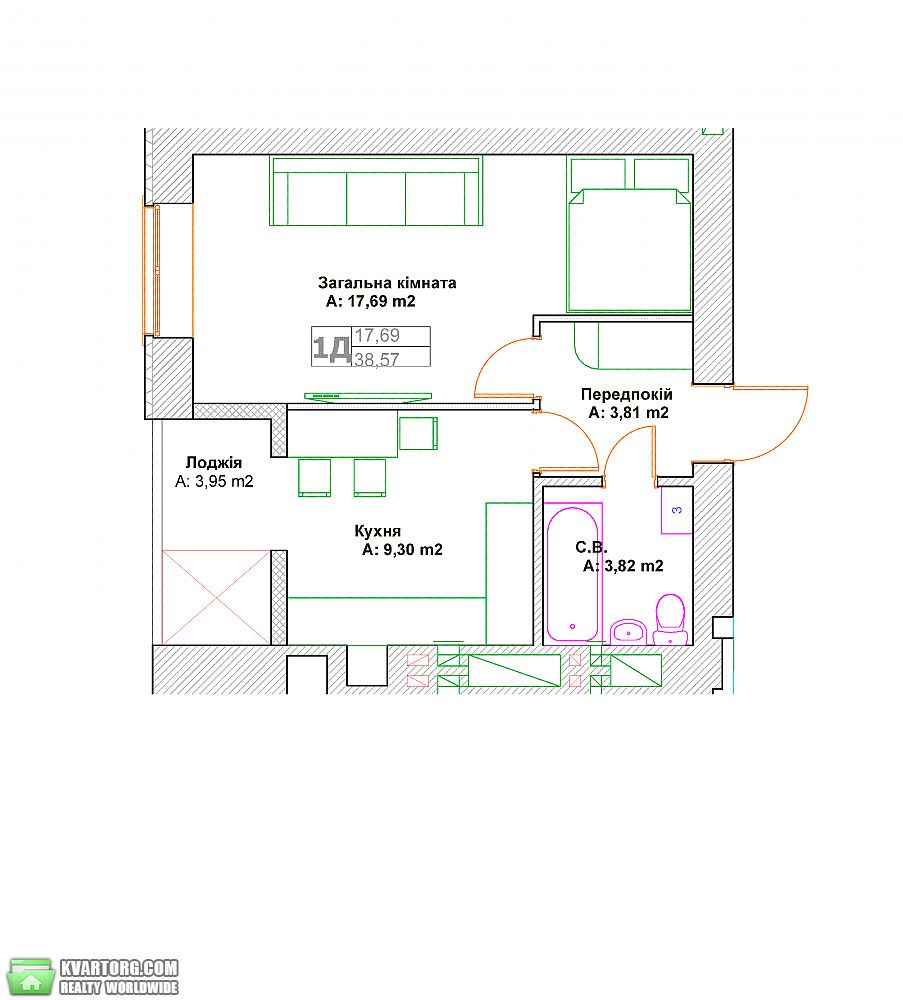 Sell 1-room apartment. Ирпень, Сковороды — photo 6