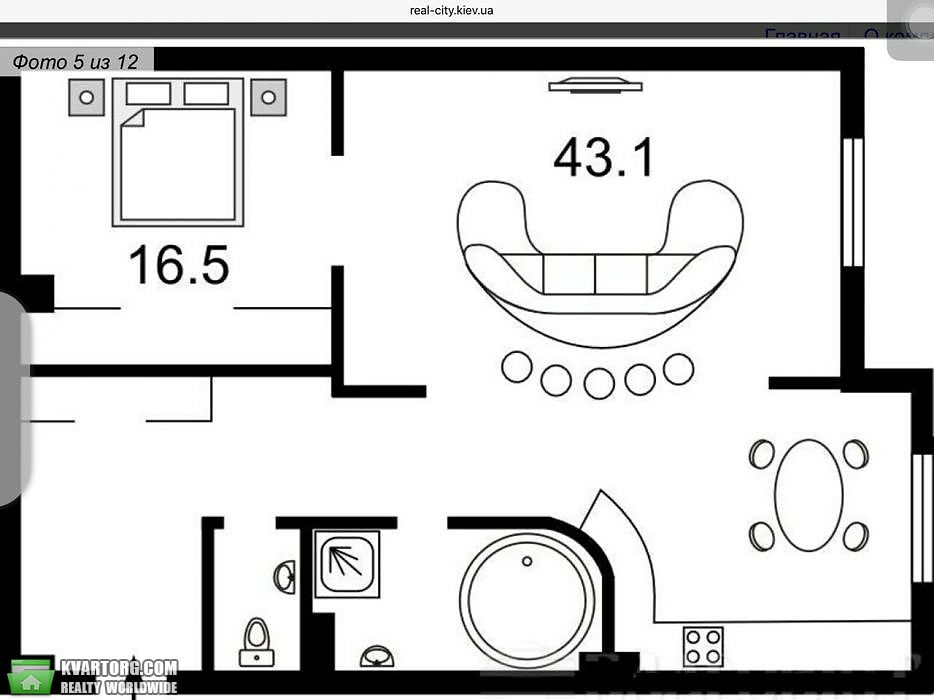 Sell 2-room apartment. Киев,  Кудрявский спуск — photo 7