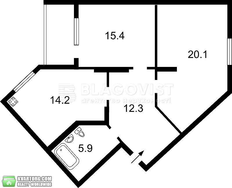 Sell 2-room apartment. Киев,  Саперно-Слободская — photo 5