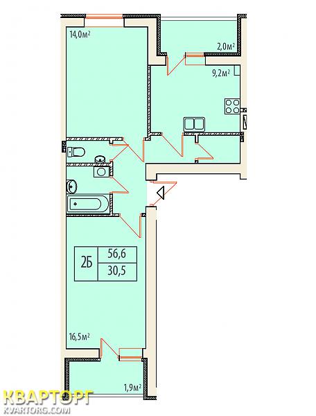 Sell 2-room apartment. Киев,  Радужная — photo 3
