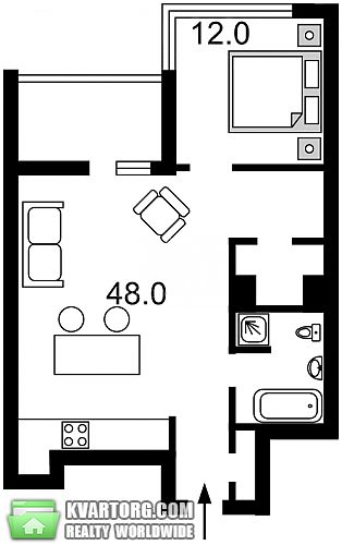 Sell 1-room apartment. Киев, Кудри Ивана — photo 5