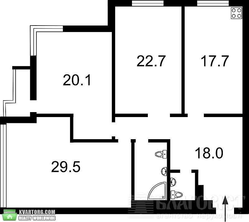 Sell 3-room apartment. Киев, Белорусская — photo 5