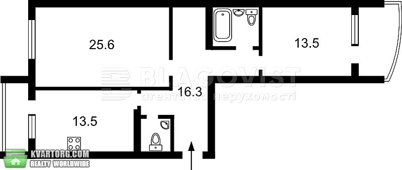 Sell 2-room apartment. Киев,  Просвещения — photo 2