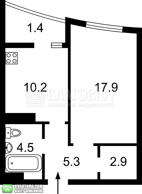 Sell 1-room apartment. Киев,  Оболонский пр — photo 2