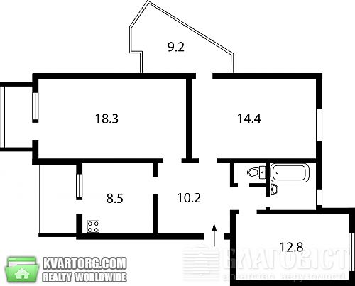 Sell 3-room apartment. Киев, Тарасовская — photo 10