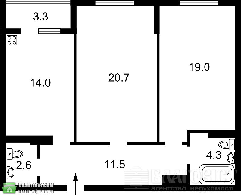 Sell 2-room apartment. Киев,  Мельникова — photo 8