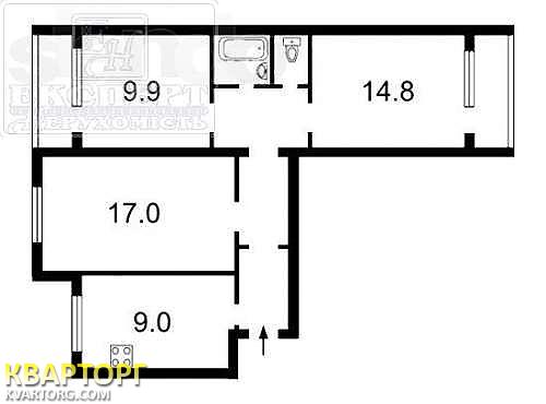 Sell 3-room apartment. Киев,  Цветаевой — photo 7